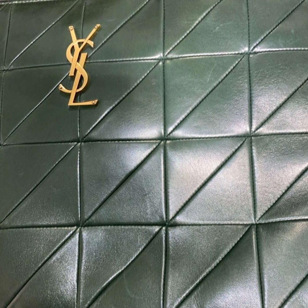 New Yves Saint Laurent Jamie Green Document Pouch